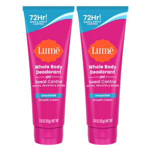 Unscented | Cream Deodorant + Sweat Control 2-Pack